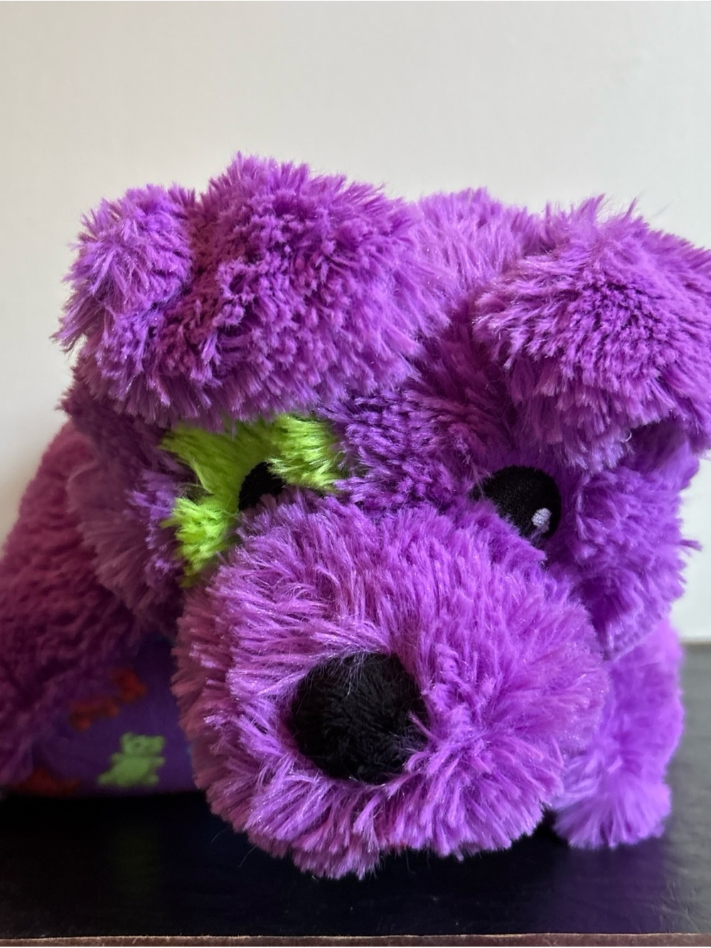 Pillow Pets Gummy Bear Purple Green Puppy Dog Stuffed Animal 16” Plush Pillow